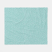 Handgetrokken patroon fleece deken (Voorkant (Horizontaal))
