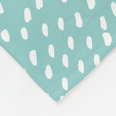 Handgetrokken patroon fleece deken (Hoek)