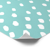 Handgetrokken patroon poster (Hoek)