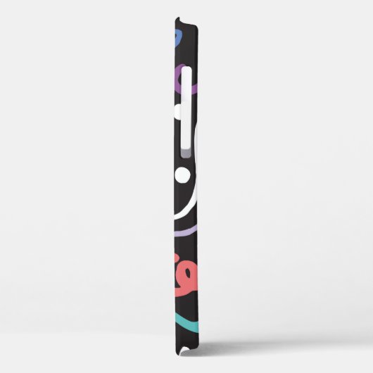 Handgetrokken penseel. Abstract patroon, zigzags,  Case-Mate iPhone Case (Achterkant / Links)