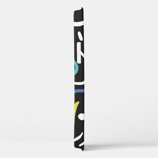 Handgetrokken penseel. Abstract patroon, zigzags,  Case-Mate iPhone Case (Achterkant / Rechts)