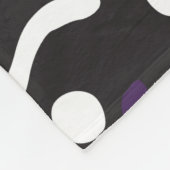 Handgetrokken penseel. Abstract patroon, zigzags,  Fleece Deken (Hoek)