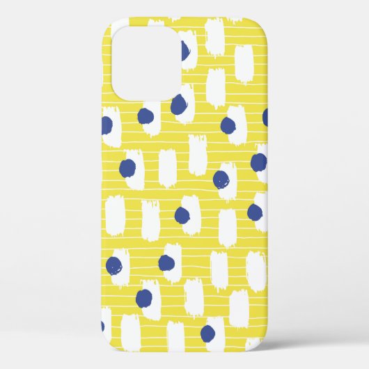 Handgetrokken penseellijn naadloos patroon. Case-Mate iPhone case (Achterkant)
