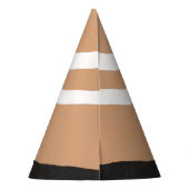 Handgetrokken Pet van één partij bij verkeersbouws Feesthoedjes (Achterkant)