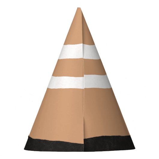 Handgetrokken Pet van één partij bij verkeersbouws Feesthoedjes (Achterkant)