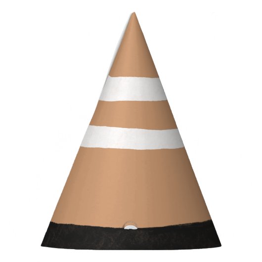 Handgetrokken Pet van één partij bij verkeersbouws Feesthoedjes (Links)