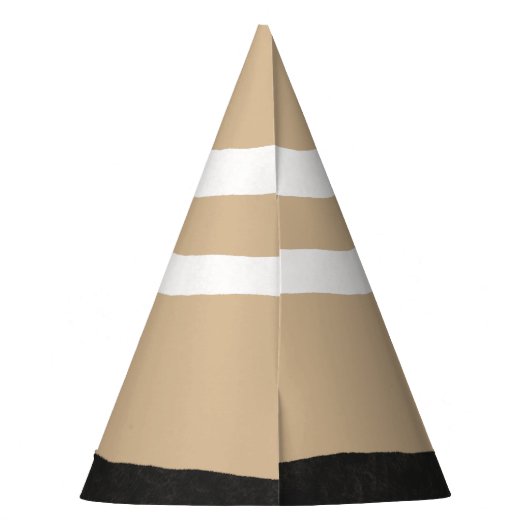 Handgetrokken Pet van één partij bij verkeersbouws Feesthoedjes (Achterkant)