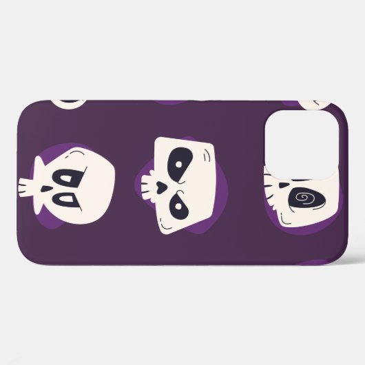 Handgetrokken platte dia de muertos skulls collect Case-Mate iPhone case (Achterkant (horizontaal))