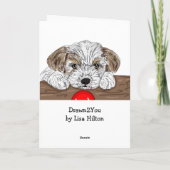 Handgetrokken puppy | Moeilijk Kaart (Achterkant)