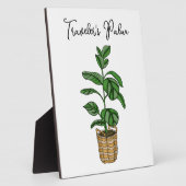 Handgetrokken reishandpalm fotoplaat (Zijkant)