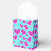 Handgetrokken Roze Hart Valentijn Gift Bag Favorie Bedankdoosjes (Geopend)