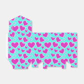 Handgetrokken Roze Hart Valentijn Gift Bag Favorie Bedankdoosjes (Uitgevouwen)