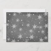 Handgetrokken Snowflakes Collectie Feestdagenkaart (Achterkant)