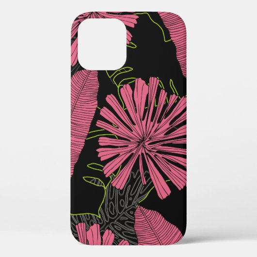 Handgetrokken tropische bladeren. Exotisch plant. Case-Mate iPhone Case (Achterkant)
