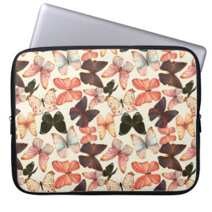 Handgetrokken waterverf naadloos met kleur laptop sleeve