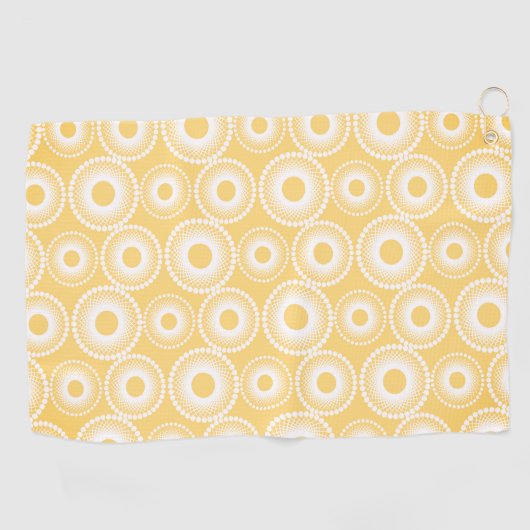 Handgetrokken wilde bloemen golfhanddoek (Horizontaal)