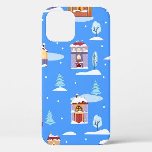 Handgetrokken winter naadloos patroon met schattig Case-Mate iPhone case