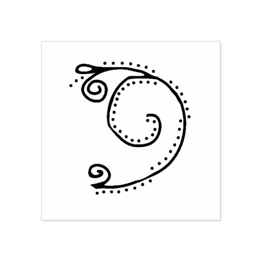 Handgetrokken zwembriem rubberstempel (Afrduk)