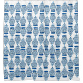 Handgeverfd Ginger Jar Shower Curtain Douchegordijn (Voorkant)