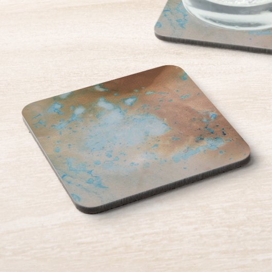 Handgeverfd papier 7 bier onderzetter (Linkerzijde)