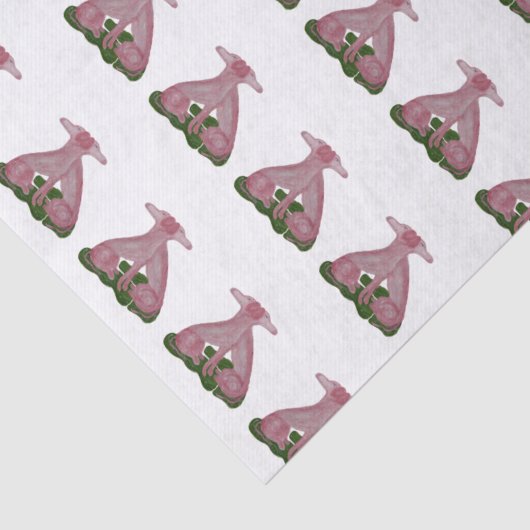 Handgeverfd Staffordshire Dogs-weefselpapier Tissuepapier (Detail)