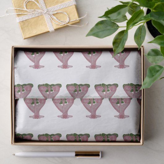 Handgeverfd Staffordshire Dogs-weefselpapier Tissuepapier (Geschenk)