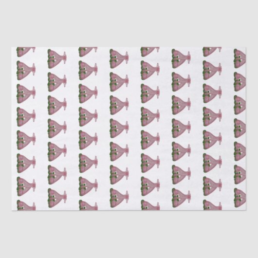 Handgeverfd Staffordshire Dogs-weefselpapier Tissuepapier (Voorkant)