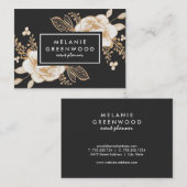 Handgeverfd Visitekaartje met goudverf vloer (Voorkant / Achterkant)