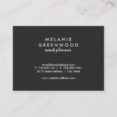 Handgeverfd Visitekaartje met goudverf vloer (Achterkant)