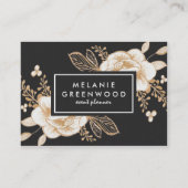 Handgeverfd Visitekaartje met goudverf vloer (Voorkant)