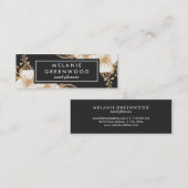 Handgeverfd Visitekaartje met goudverf vloer (Voorkant / Achterkant)