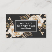 Handgeverfd Visitekaartje met goudverf vloer (Voorkant)