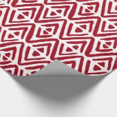 Handgeverfde driehoeken, rijen diamanten kerst cadeaupapier (Hoek)