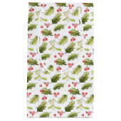 Handgeverfde Holly Berries Holly laat mistletoe Klein Cadeauzakje (Voorkant)