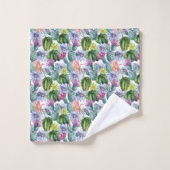 Handgeverfde Waterverf Cactus Patroon Bad Handdoek (Wasdoekje)