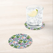 Handgeverfde Waterverf Cactus Patroon Kartonnen Onderzetters (Insitu)