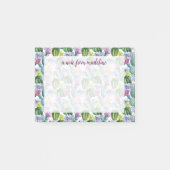 Handgeverfde Waterverf Cactus Patroon Post-it® Notes (Voorkant)
