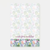 Handgeverfde Waterverf Cactus Patroon Post-it® Notes (Voorkant)