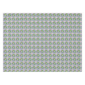 Handgeverfde Waterverf Cactus Patroon Tafelkleed (Voorkant (Horizontaal))