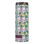 Handgeverfde Waterverf Cactus Patroon Thermosbeker (Achterkant)