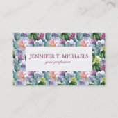 Handgeverfde Waterverf Cactus Patroon Visitekaartje (Voorkant)