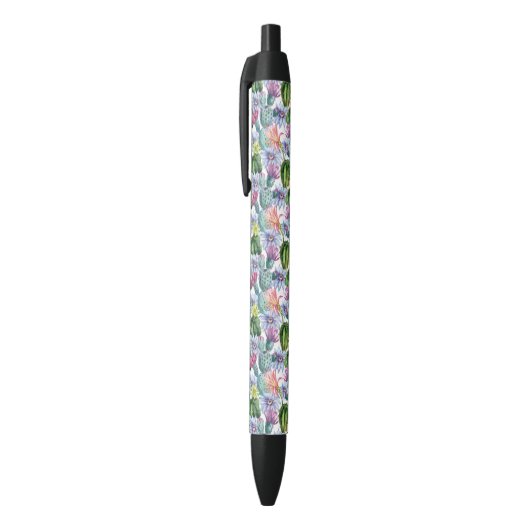 Handgeverfde Waterverf Cactus Patroon Zwarte Inkt Pen (Top (Verticaal))