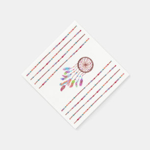 Handgeverfde Waterverf drocatcher Beads Veer Servetten