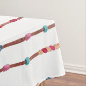 Handgeverfde Waterverf drocatcher Beads Veer Tafelkleed (Voorbeeld)