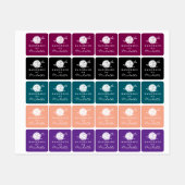 Handgeweven wol breisymbool op maat DIY kleding Labels (Vel)
