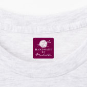 Handgeweven wol breisymbool op maat DIY kleding Labels (Aangebracht)