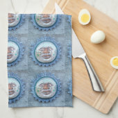 handgeweven zon gezicht handdoek (Quarter Fold)