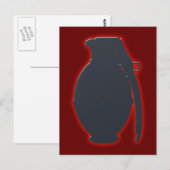 Handgranaat Briefkaart (Voorkant / Achterkant)