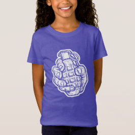 Handgranaat in stripstijl t-shirt