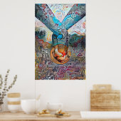 Handgreden | Colorful Abstract Love Poster (Keuken)